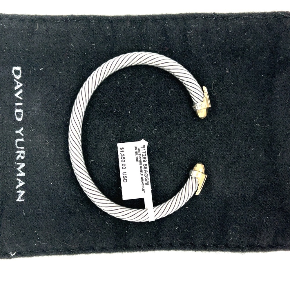 New David Yurman Empire Collection Bracelet Gold Silver - Picture 5 of 5